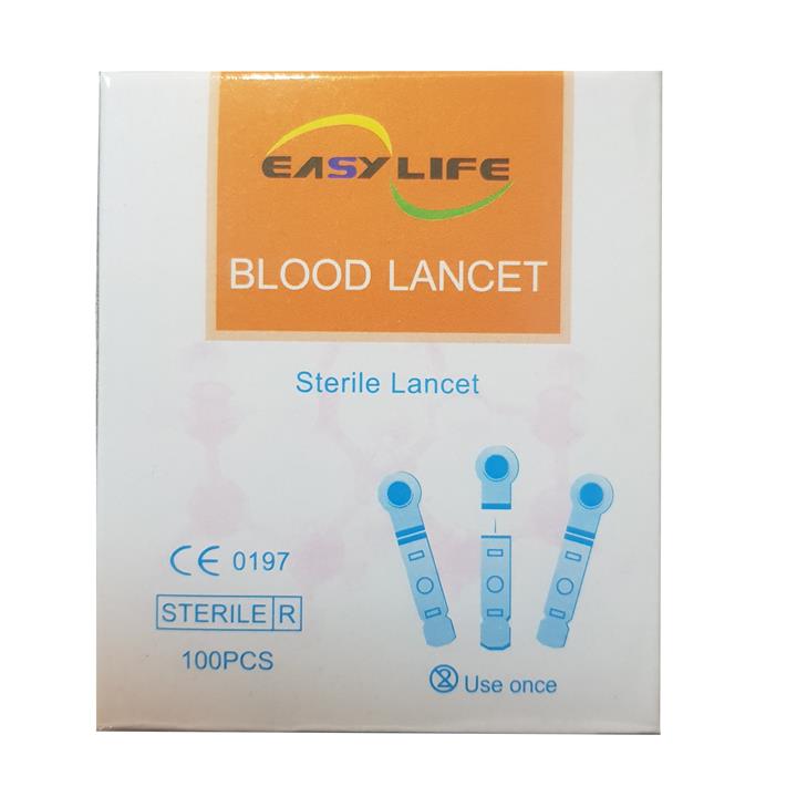 سوزن تست قند خون ایزی لایف مدل STERILE بسته 100 عددی Easy Life STERILE Blood Lancet 100pcs